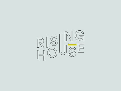 Rising House brand identity concept linework logo logotype logotype design naming typography