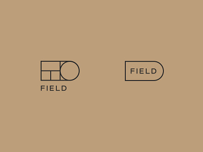 Field architecture branding field geometric identity logo minimal