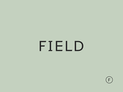 Field architecture field logotype minimal typographic