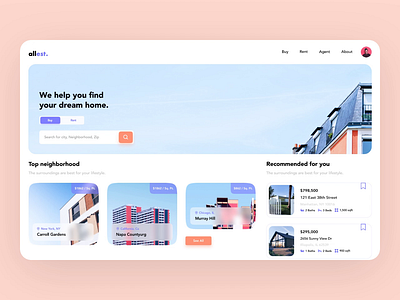 Real Estate concept 🏘 design desktop home homepage house minimalism platform property property search real estate search ui ui design uidesign uiux ux uxdesign web design website