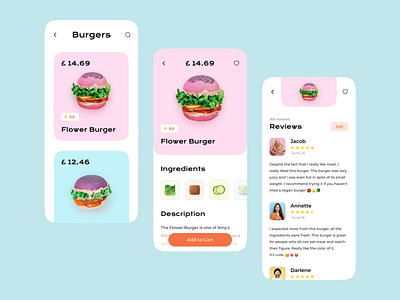 Vegetarian Food App 🥬 🍔 🌚