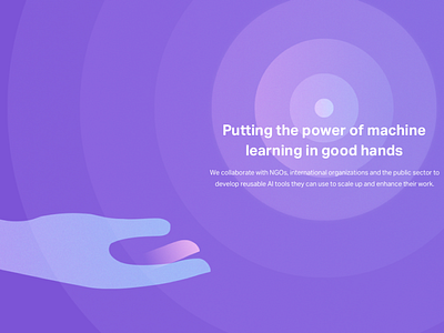 AI For Good - Machine Learning in good hands - Illustration artificial intelligence blue branding good gradient hand illustration machine purple