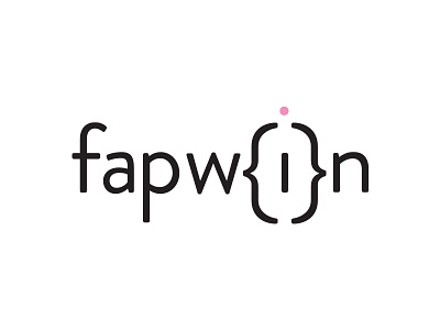 Fapwin - Brand Identity ascii black brand branding identity logo pink