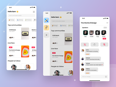 Social Community App UI