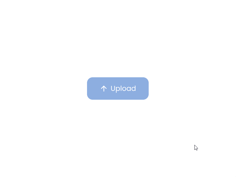 Upload button animation micro interaction ui