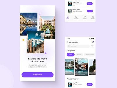 Travel App app app design ui ux