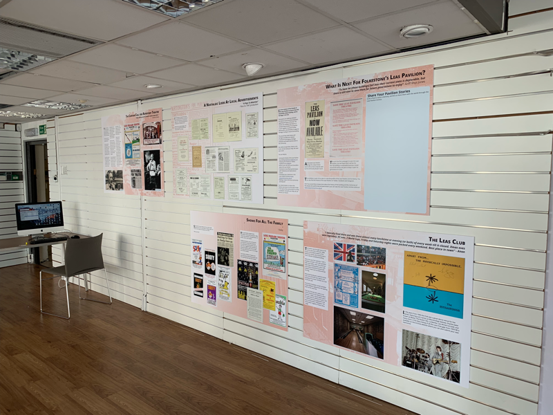 Leas Pavilion Archive Exhibition graphic design experience exhibition