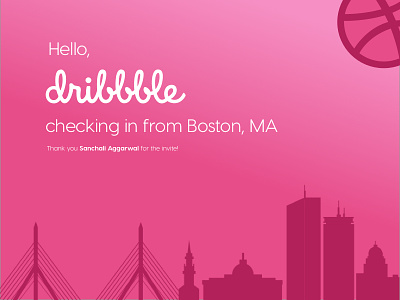 Dribbble Debut boston debut dribbble