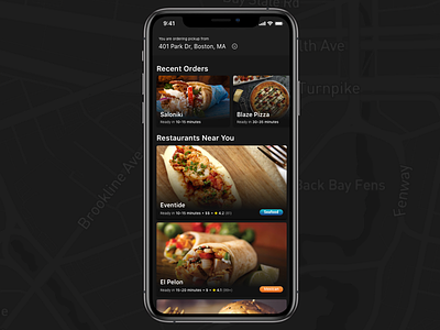 Food Ordering App cards delivery food food ordering mobile app mobile ordering ui ux