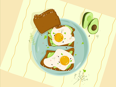 vector food - breakfast branding design graphic design illustration typography vector