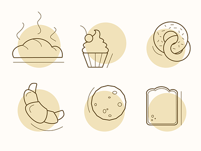 bakery icons graphic design illustration ui vector