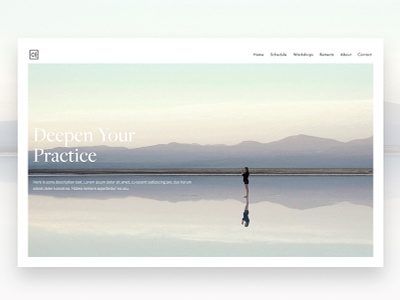 Serenity Yoga squarespace website website design wordpress