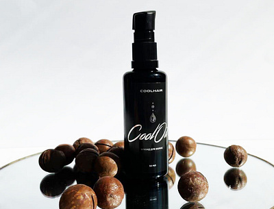 hair fluid COOL OIL branding design graphic design packaging packaging design