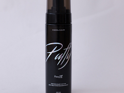 packaging design of hair cosmetic Puffy