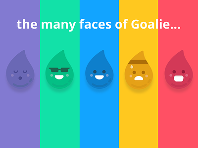 The Many Faces of Goalie! branding graphic design illustration ui ui design