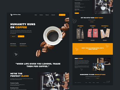 Coffe Shop website