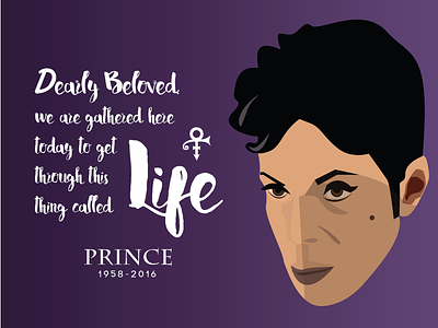 Prince — Our Fallen Idol artist prince death digital drawing flat illustration life music prince rip singer