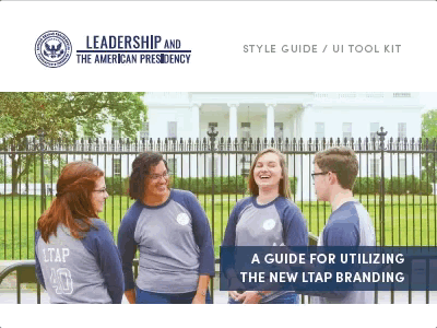 LTAP Brand Refresh—Style Guide & UI Kit brand brand guidelines branding college identity identity guide internship style guide ui ui kit washington dc