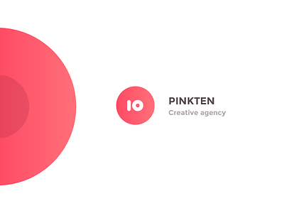 Pinkten brand identity concept concept logo pinkten