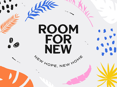 Room for New branch brand identity home house interior interior design logo logotype wordmark