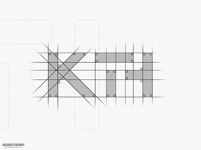 Kith Logo Grid Breakdown clothing design grid kith logo vector