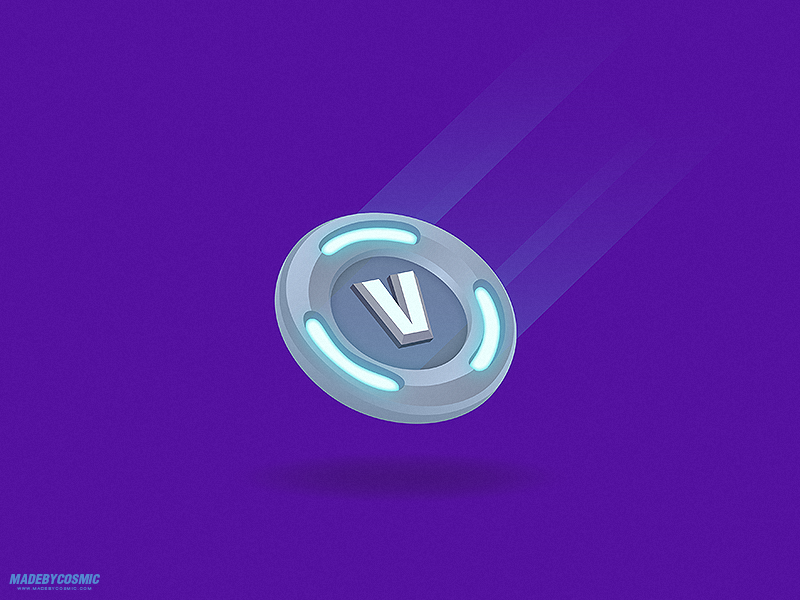 Fortnite VBucks by MadeByCosmic  Dribbble  Dribbble