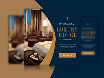 Luxury Hotel Banner adobe graphic design hotelbanner luxuryhotel banner photoshop socialmedia ui