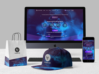 Kvantor website crypto design logo money payment site ui ux web design