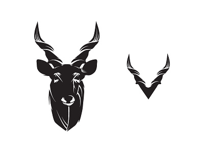 Kudu - Responsive Logo Idea animaldesign animallogodesign game kudu kudulogo logo logodesign responsive responsivelogo responsivelogodesign wildlife