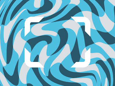Experiment 01 blue liquify logo pattern