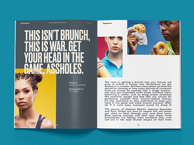 This Isn't Bruch, This is War - Morgenmete Layout art direction breakfast journal layout magazine morgenmete print typography