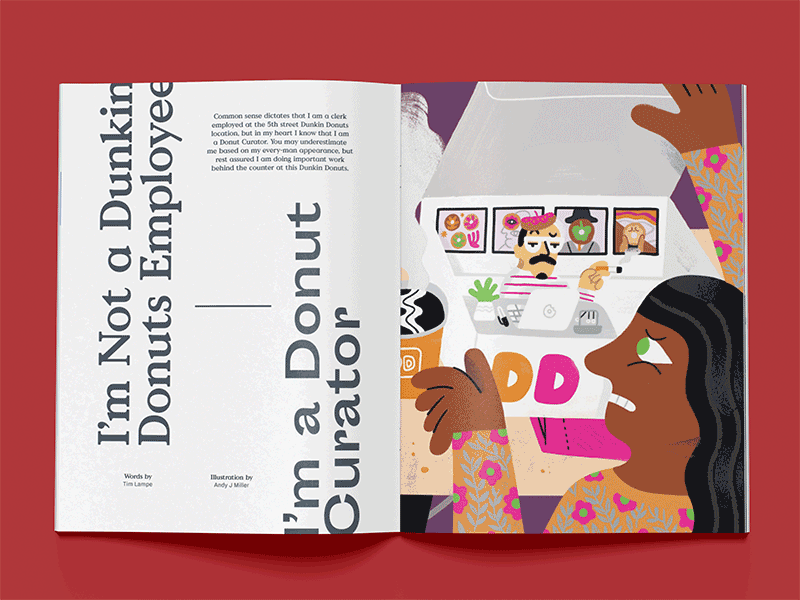 I'm Not a Donut Curator - Morgenmete Layout art direction breakfast gif illustration layout magazine morgenmete photography print typography