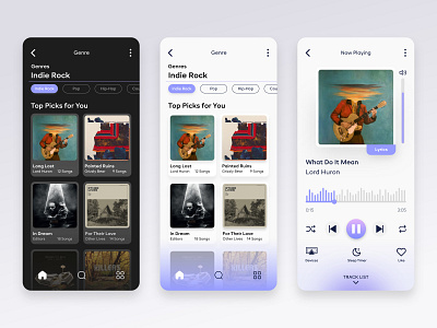 Music App Design - Mobile App