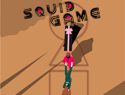 Squid Game branding design graphic design illustration logo motion graphics typography ui ux vector