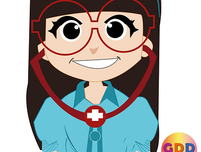 Doctor Girl branding design graphic design illustration logo motion graphics typography ui ux vector