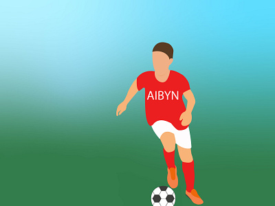 Boy play soccer boy design illustration play soccer vector