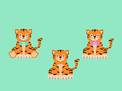 the cute baby tigers cyte tiger illustration tigers baby vector