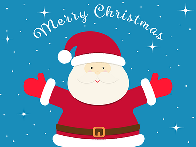 Christmas card with Santa Claus card illustration merry christmas santa claus vector