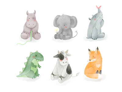 Watercolor toys