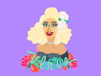 Valentina drag drag queen illustration queen queer valentina vectorial