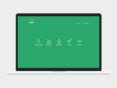 Birdhouse Company branding design interface menu navigation ui ux website
