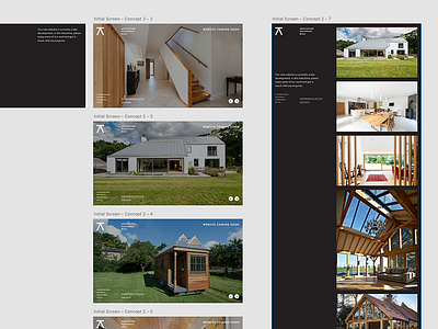 Progressive Architecture – Landing Page Concepts architect architecture design responsive ui user experience ux web website