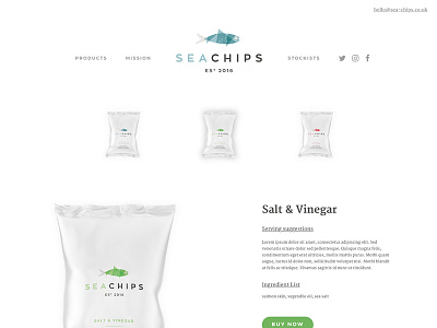 Sea Chips 2 design ecommerce product responsive shop ui ux web website