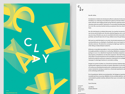 Clay – Branding Concept #3 agency brand branding creative design identity logo mockup studio