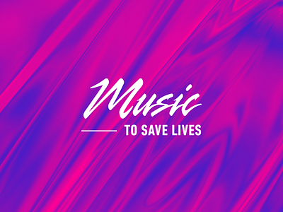 Music – To Save Lives – Identity Concept brand branding color design identity logo minimal modern music non profit organisation two tone typography