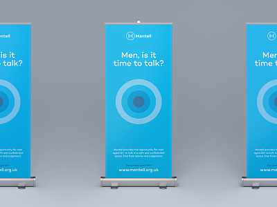 Mentell Popup Banner banner brand branding display graphic mental health mentalhealth organisation rollup rollup banner stand