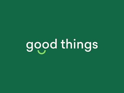 Good Things Logo brand brand identity branding design identity identity branding logo logotype minimal type typography