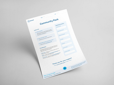Mentell – Community Pack Letter brand branding charity design layout organisation print print design typography