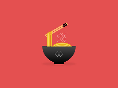 Noodles illustration (Back in the game shot) branding graphic design icon design illustration logo sketch ui vector