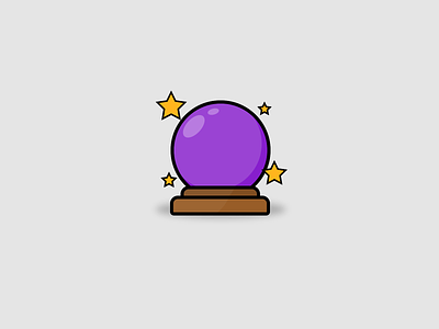 Crystal Ball crystal crystal ball icon design icons illustration sketch uidesign visual design witchcraft